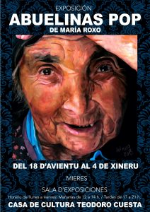 Cartel Exposiciion Abuelinas Pop