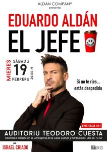 Cartel Teatro Aldán El Jefe Mieres 2022