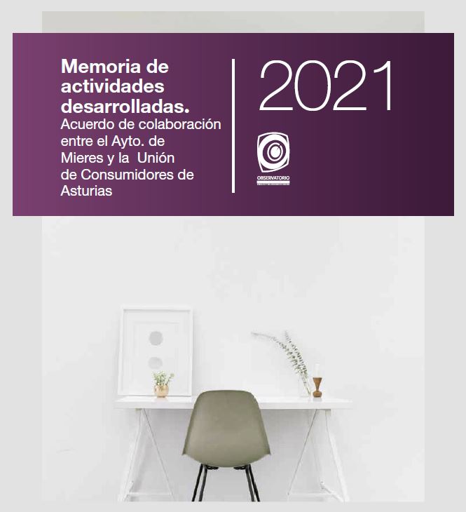 Memoria 2021 Oficina Unión Consumidores Asturias En Mieres