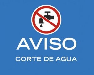 Aviso Corte De Agua 300x240