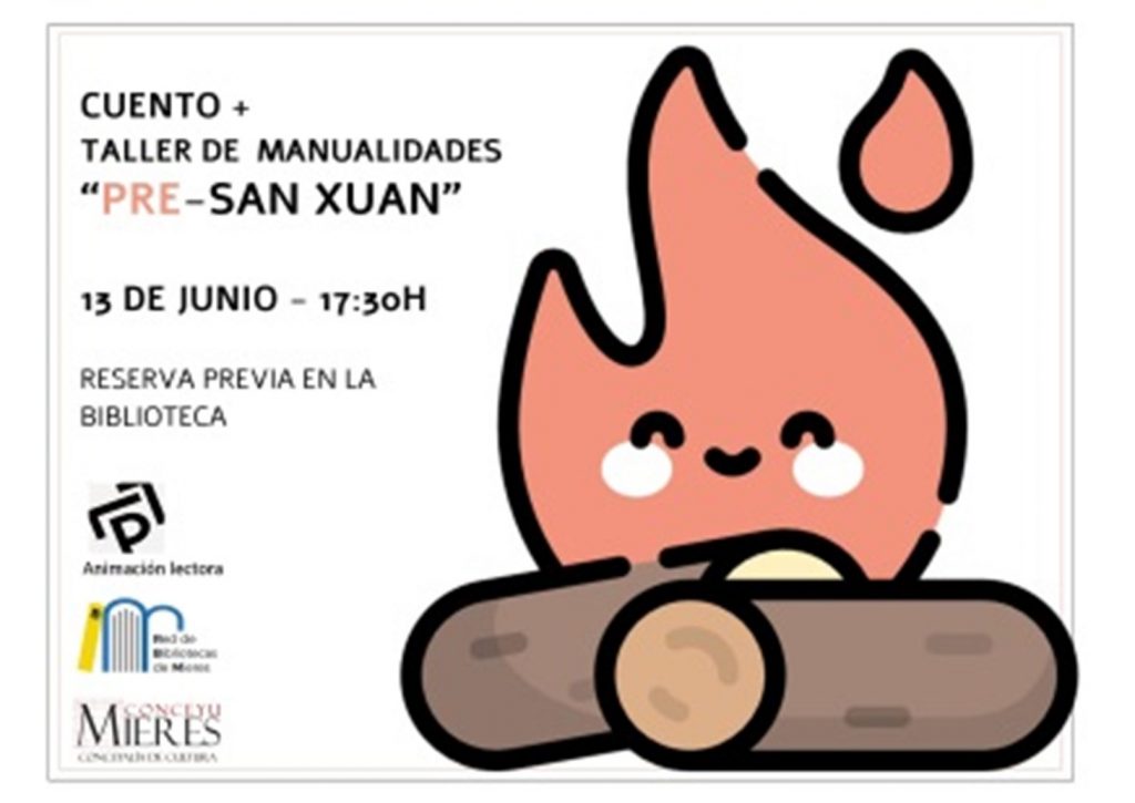 Taller Manualidades San Xuan Biblioteca Mieres 2022