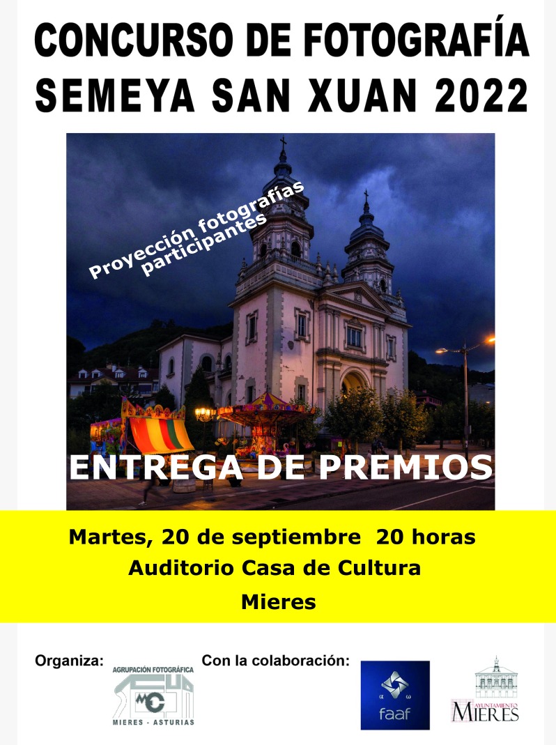 Entrega Premios Concurso Fotografia San Juan 2022
