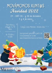 CARTEL MOVAMONOS XUNTOS NAVIDAD MIERES