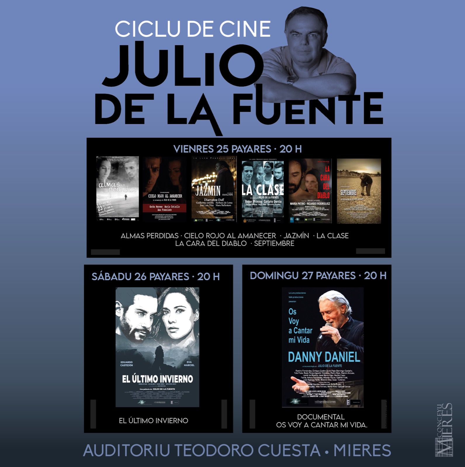 Cartel Ciclo Cine Julio De La Fuente 2022