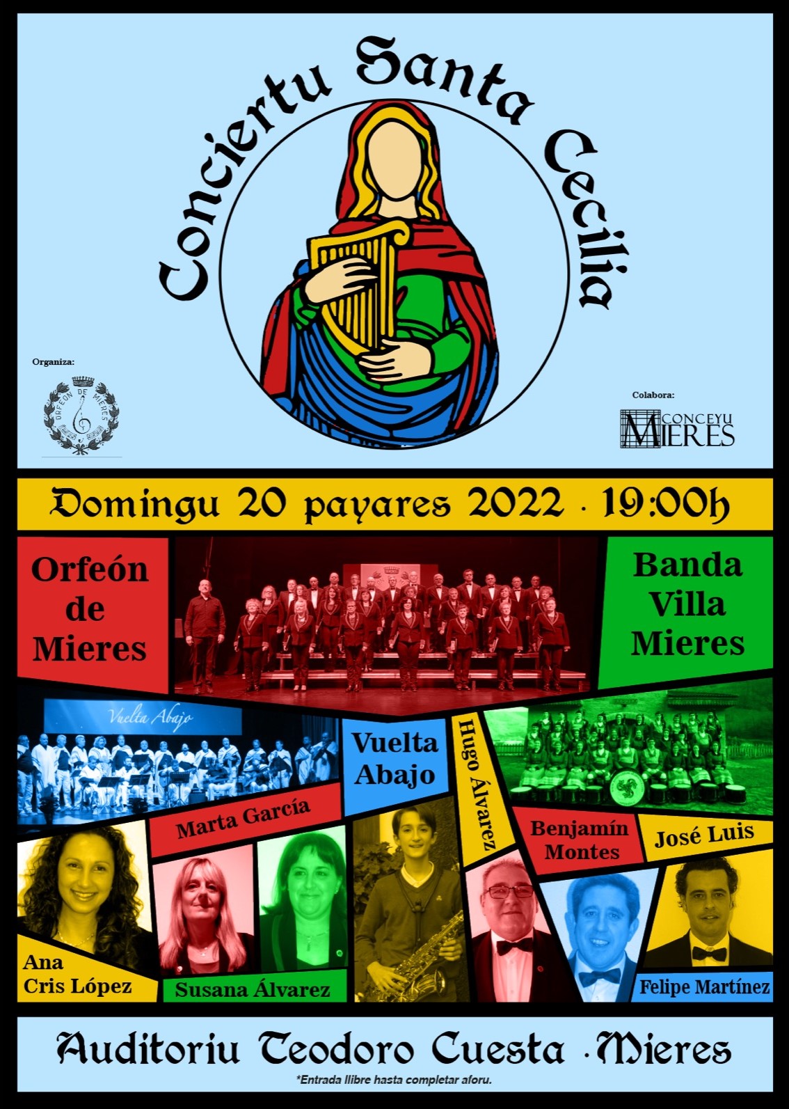 Concierto Santa Cecilia Banda Musica Mieres 2022