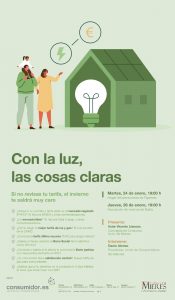 Cartel Charla Consumo Luz Enero 2023