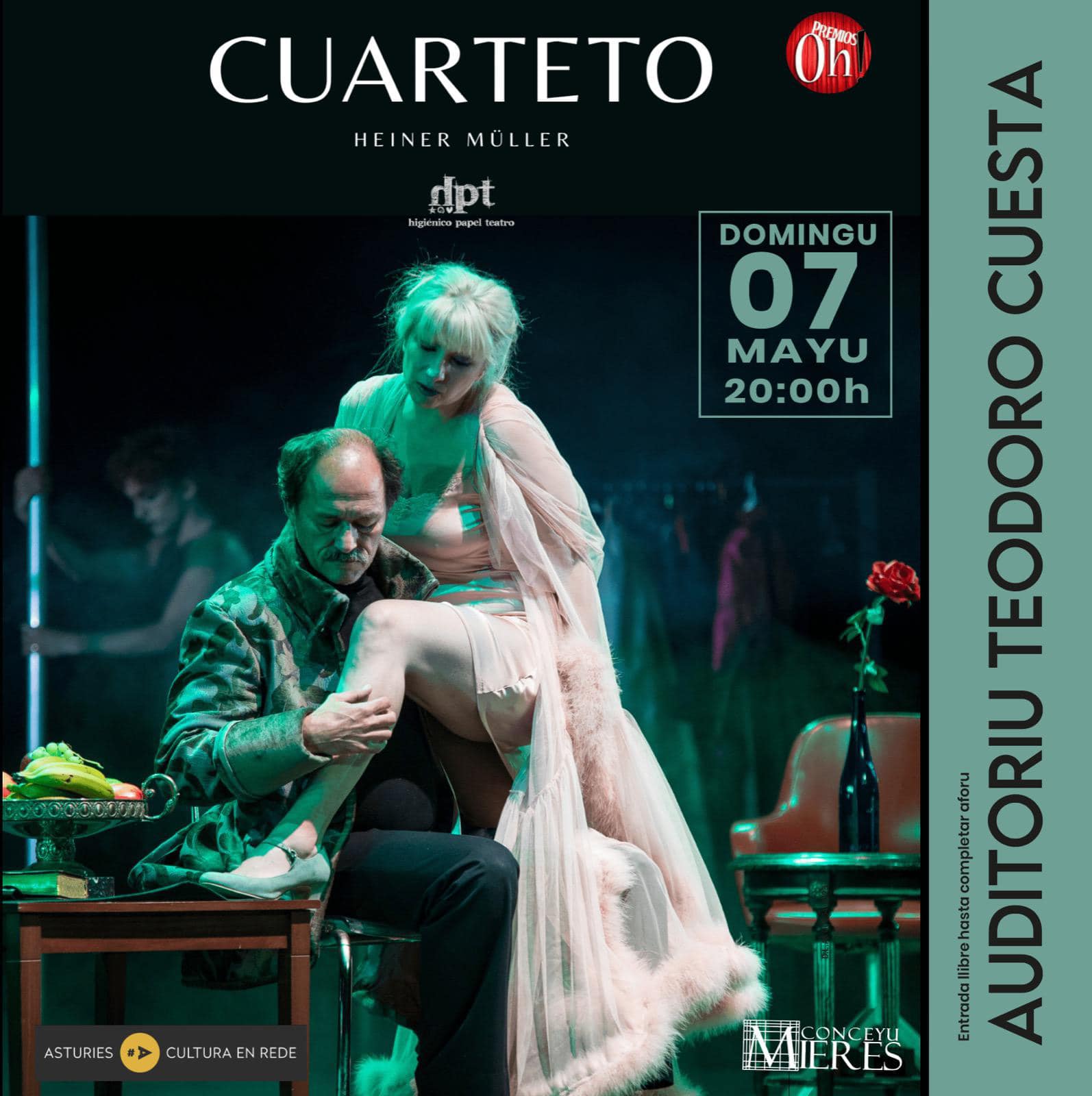 Cartel Cuarteto Teatro Mieres