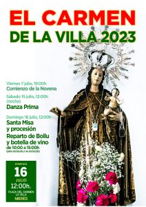 CARTEL CARMEN VILLA 2023