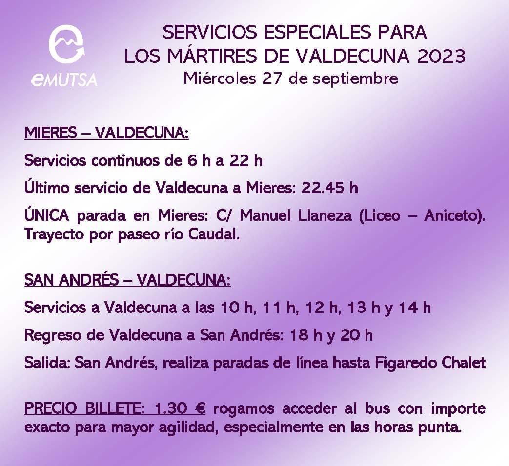 Servicios EMUTSA Los Mártires 2023