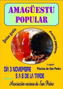 Cartel Amagüestu San Peddro
