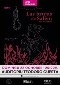Cartel Teatro Brujas Salem Mieres