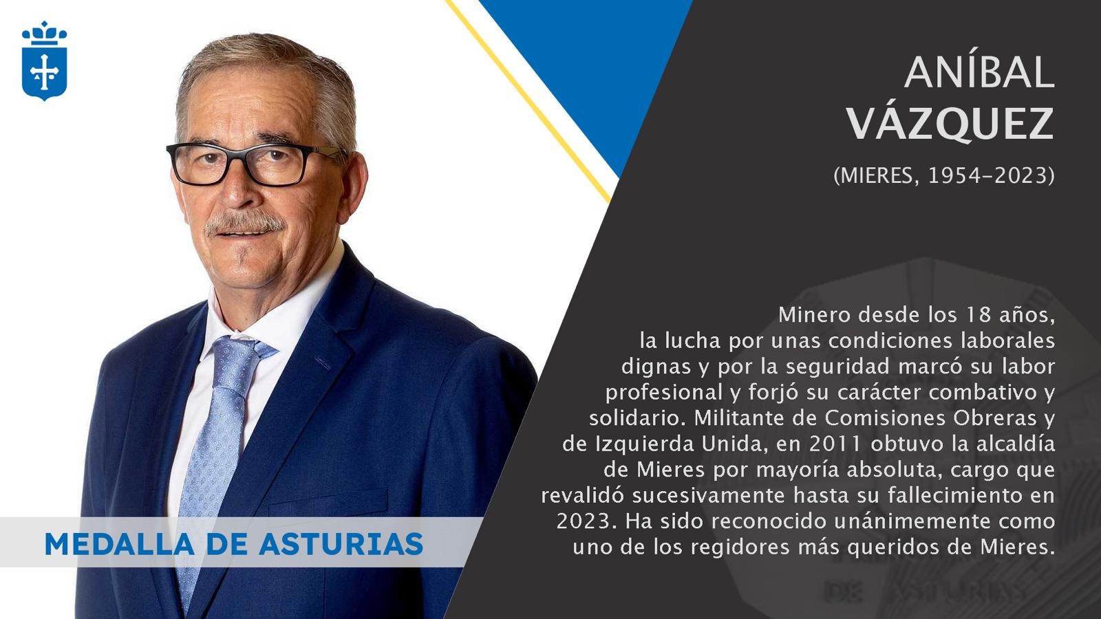 Aníbal Vázquez Medalla De Asturias