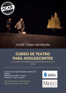Cartel Curso Iniciación Al Teatro Abril 2024 Mieres