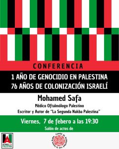CONFERENCIA Palestina Mieres 2025