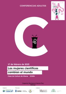 Cartel Conferencia Mujeres Cientificas 2025 Mieres
