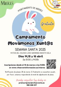 CARTEL Movamonos Xuntos MIERES SEMANA SANTA 2025