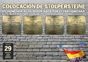 Cartel Acto Stolpersteiner Marzo 2025