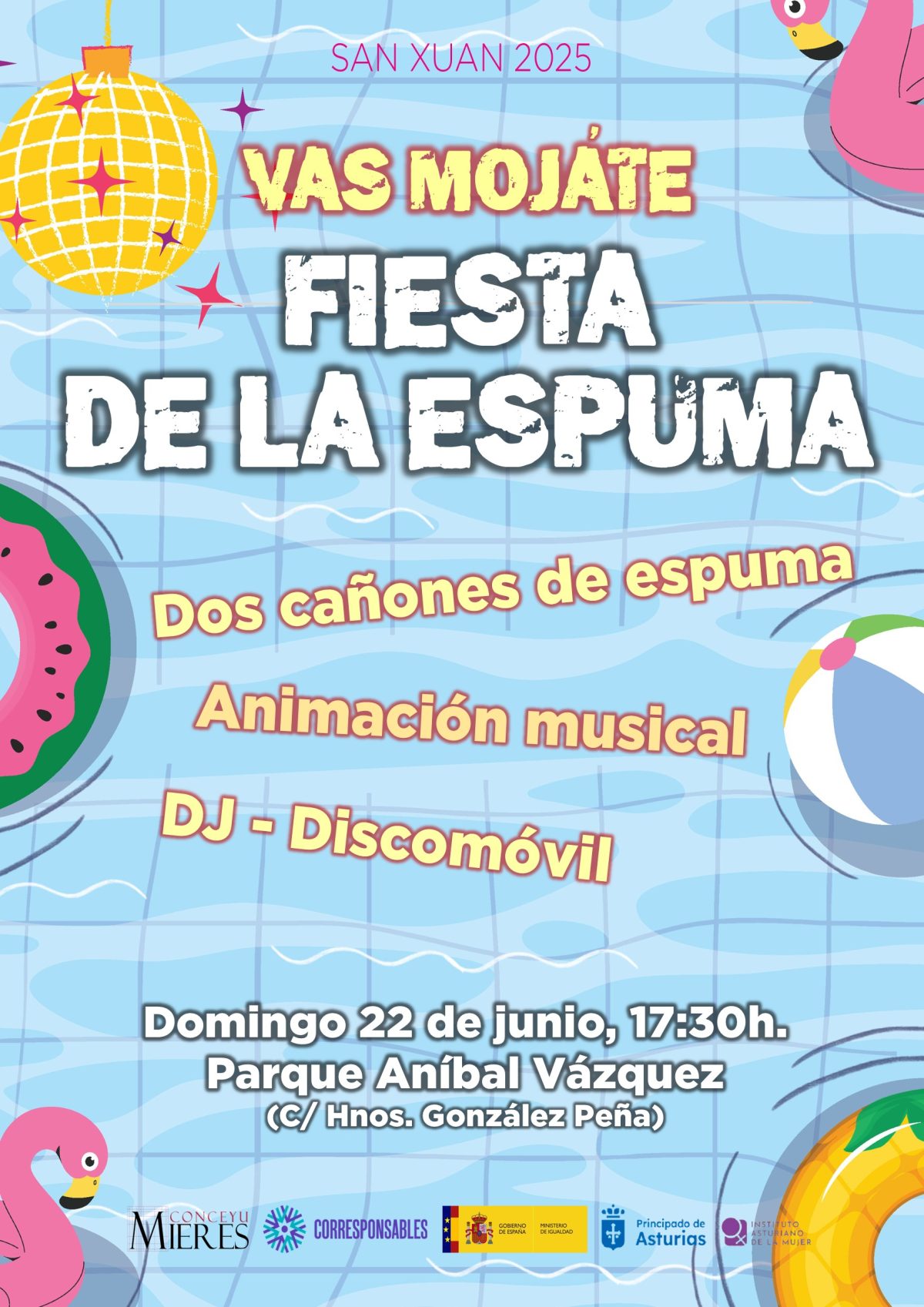 Cartel Fiesta Espuma 2025