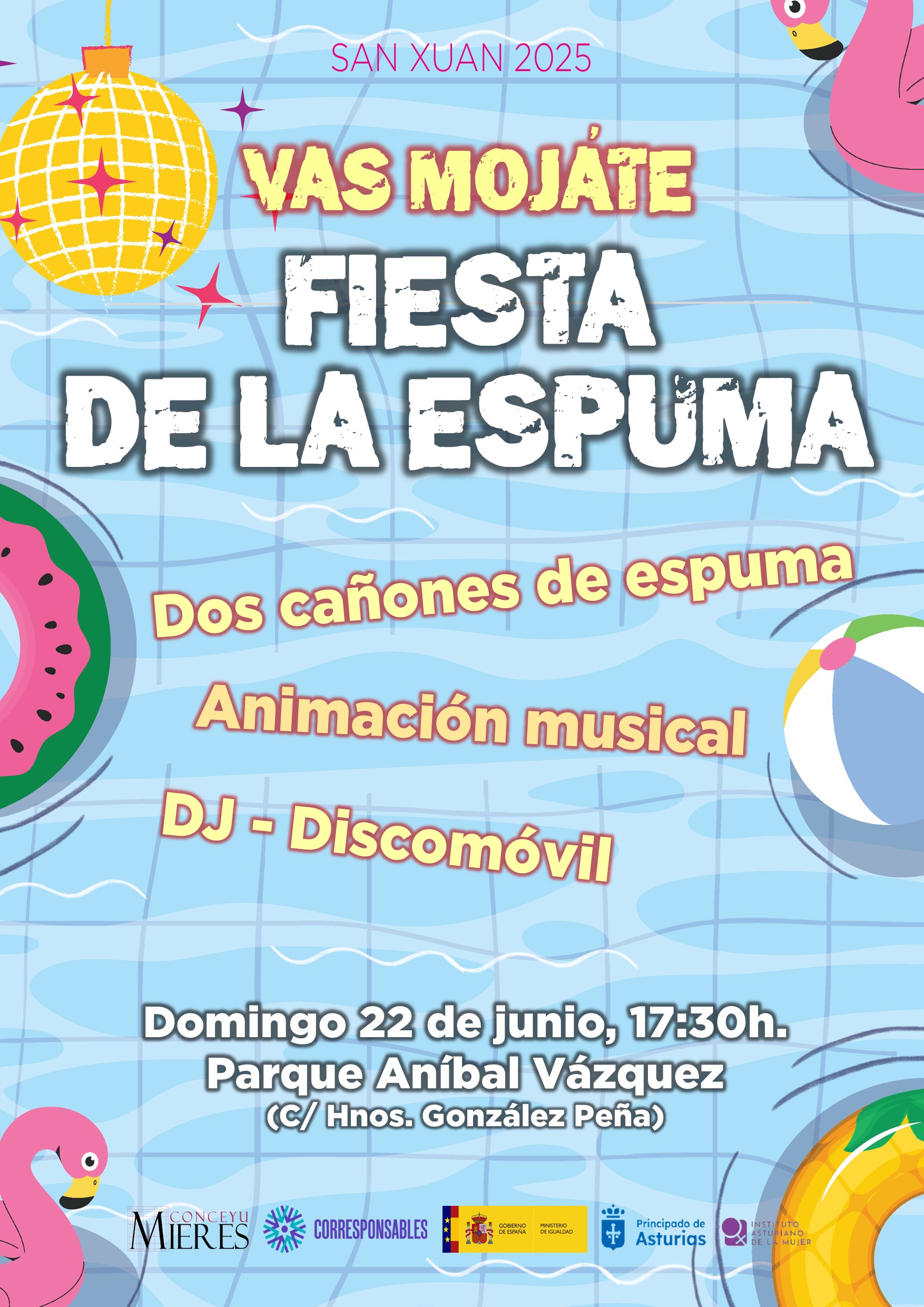 Cartel Fiesta Espuma 2025
