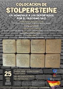 Cartel Acto Stolpersteiner Abril 2025