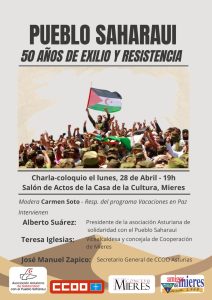 Cartel Charla Pueblo Saharaui