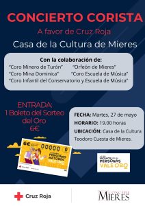 CARTEL Concierto Cruz Roja Mieres 2025