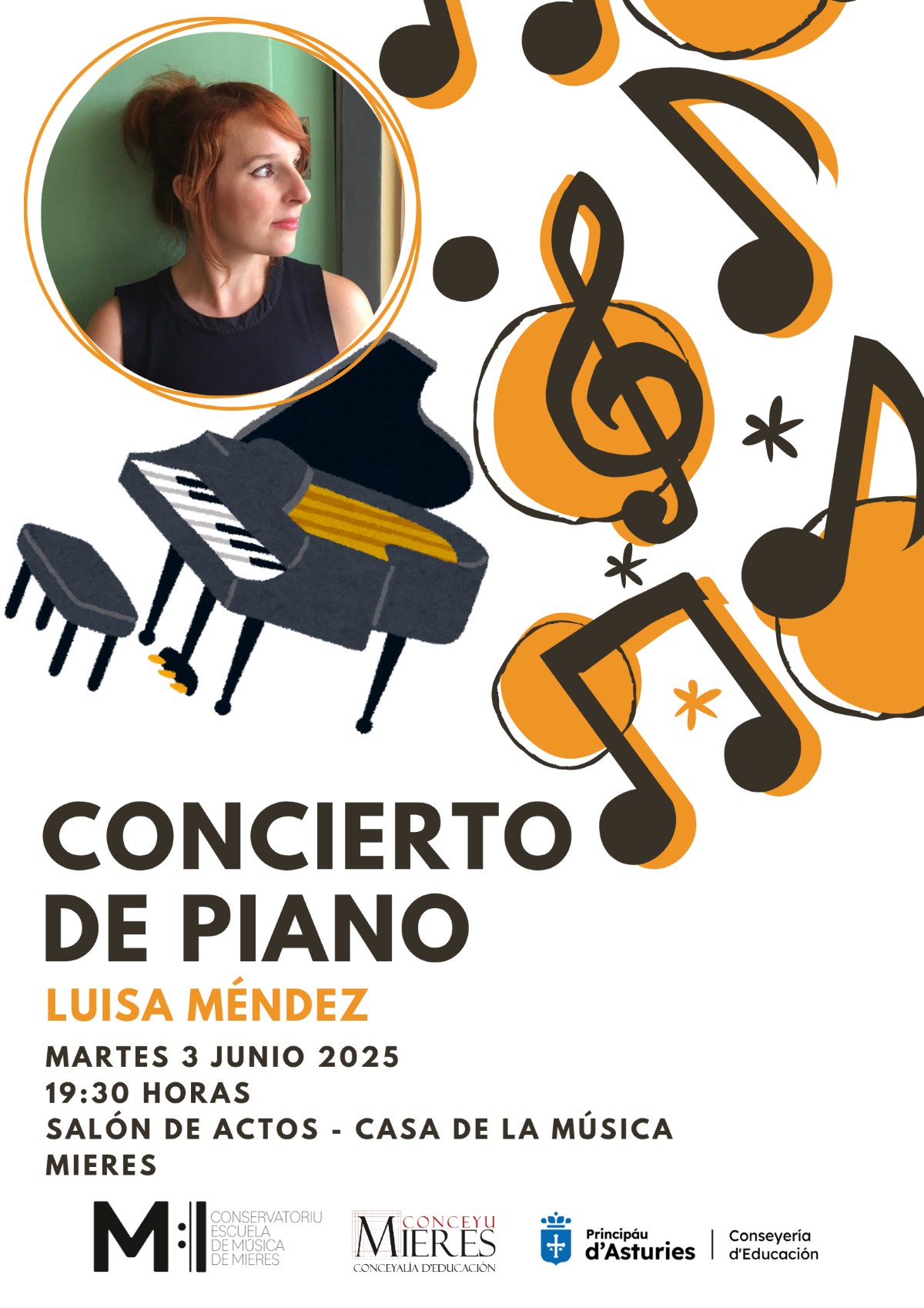 Cartel CONCIERTO DE PIANO Junio2025