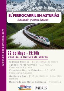 Cartel Charla Ferrocarril Asturias Mayo 2025