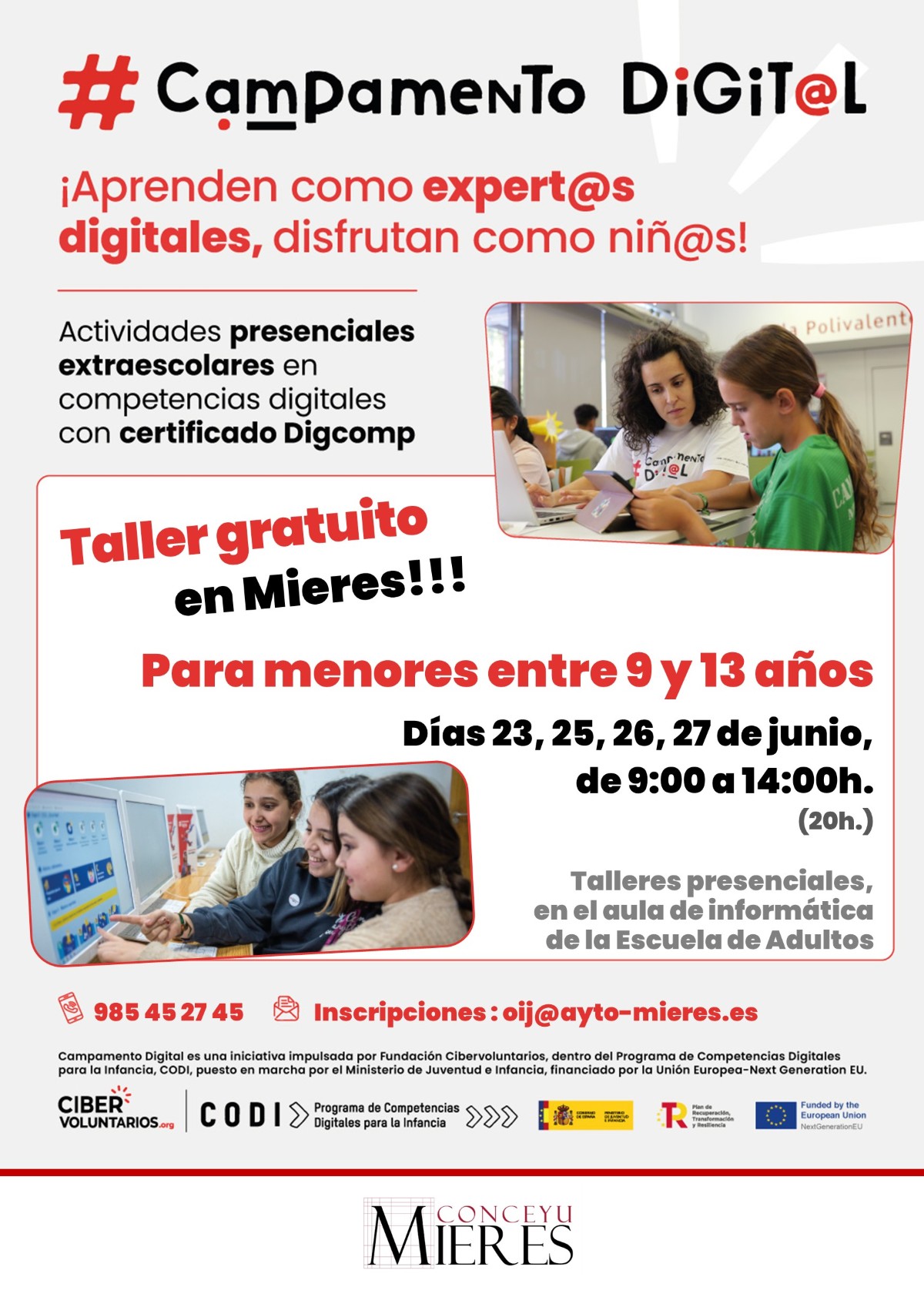 Cartel Taller Campamento Digital Junio2025
