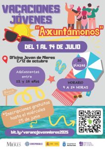Cartel Web Vacaciones Jovenes Mieres