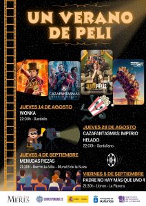 Cartel Cine Verano Mieres 2025