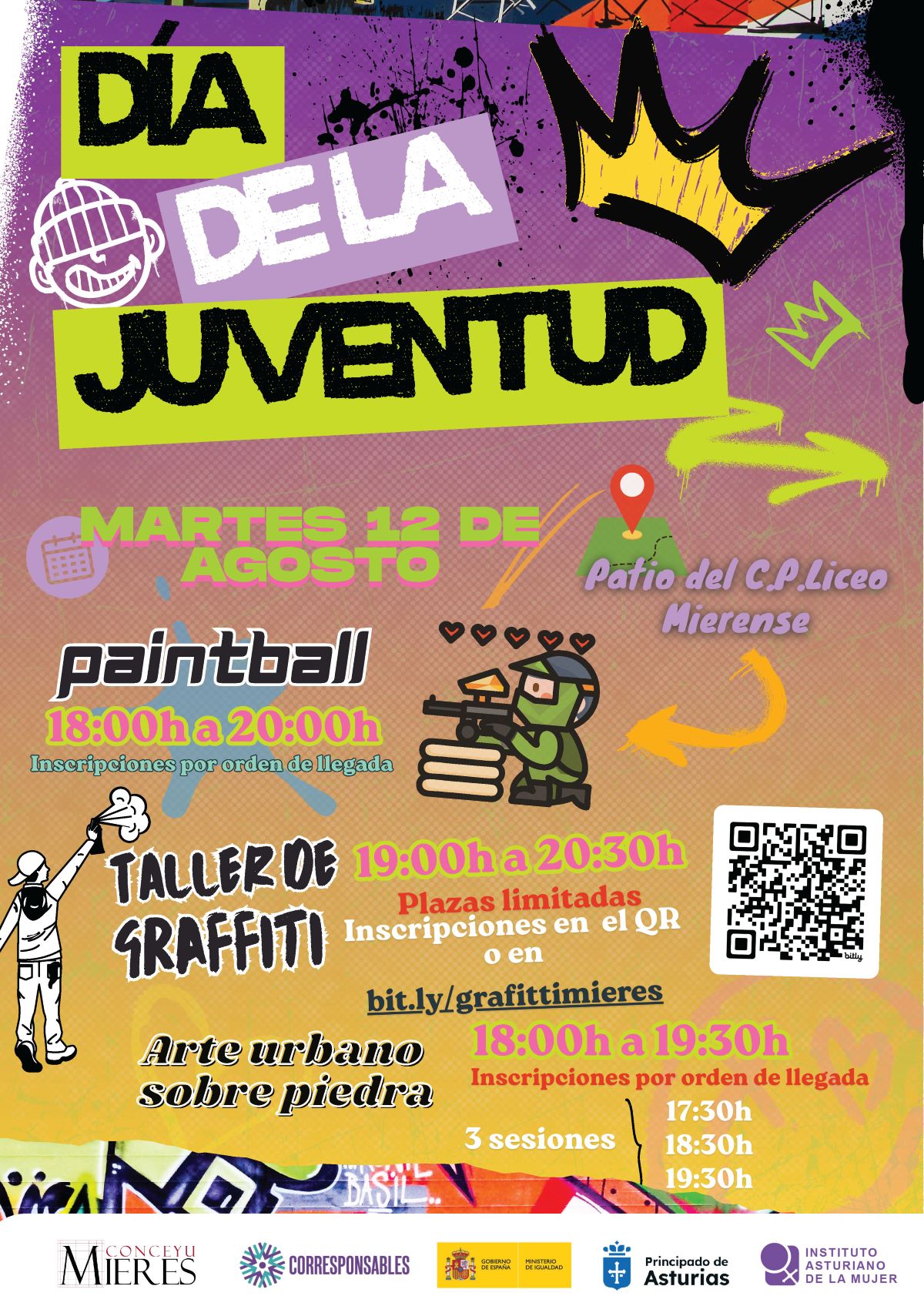 Cartel Dia De La Juventud Mieres