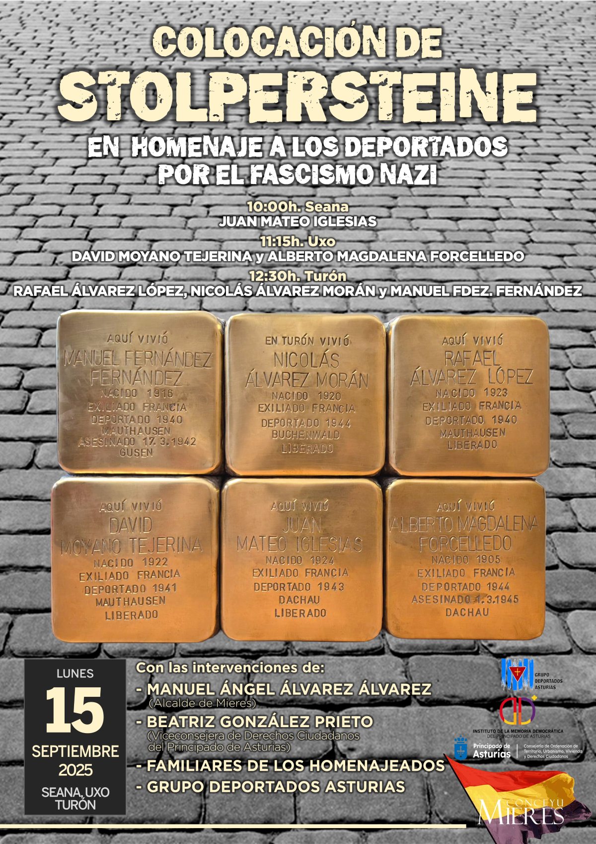 Cartel Acto Stolpersteiner Septiembre 2025 Web