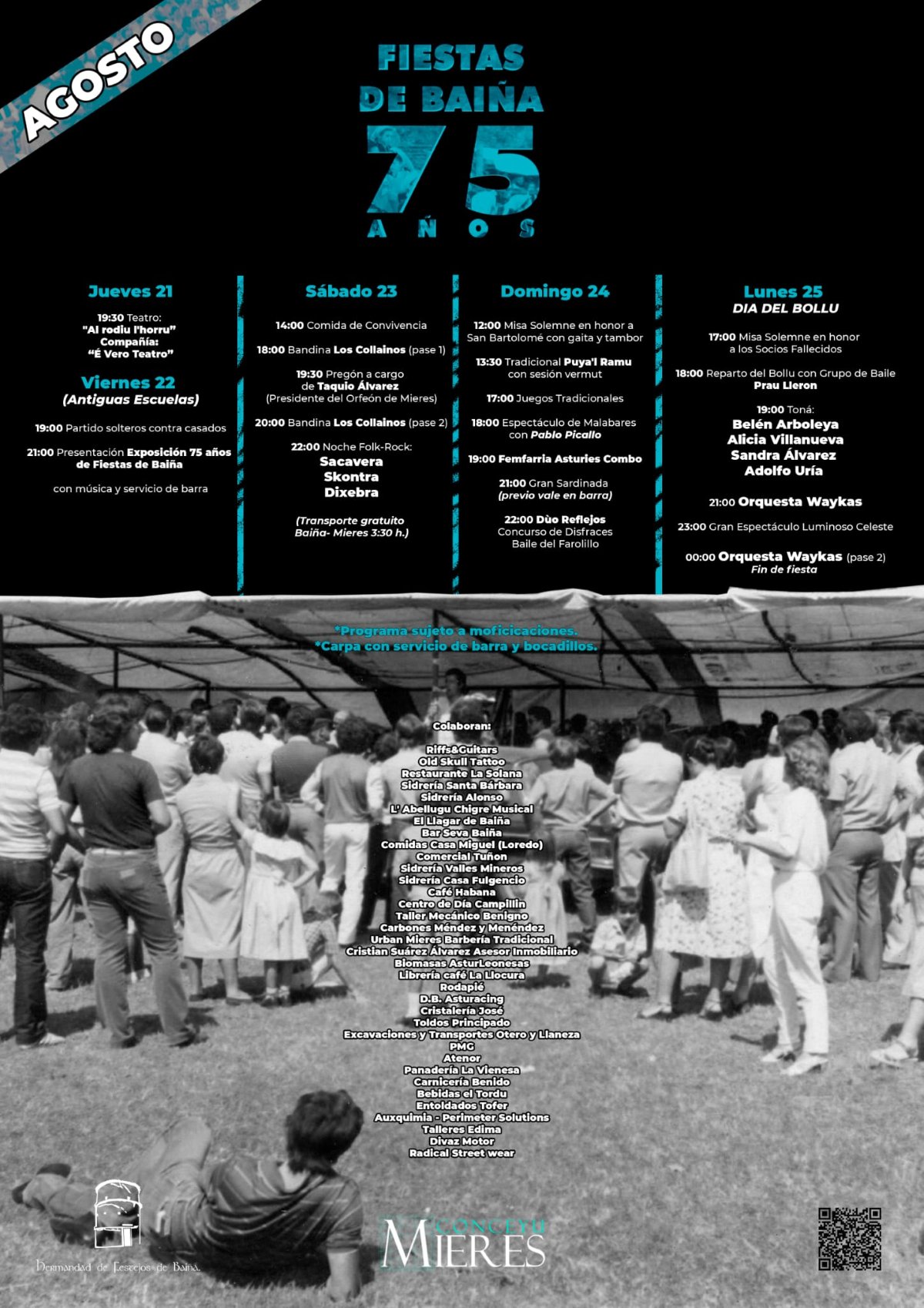 Fiestas Baiña 2025 Cartel