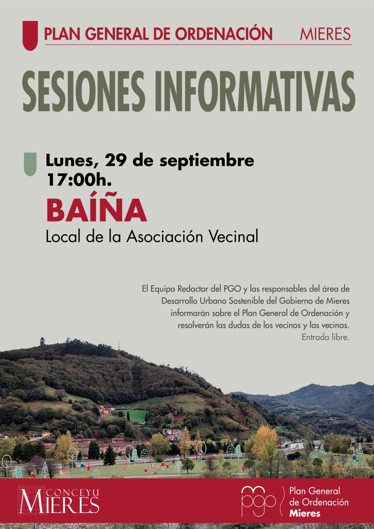 BAIÑA Anuncio Sesiones Informativas PGO