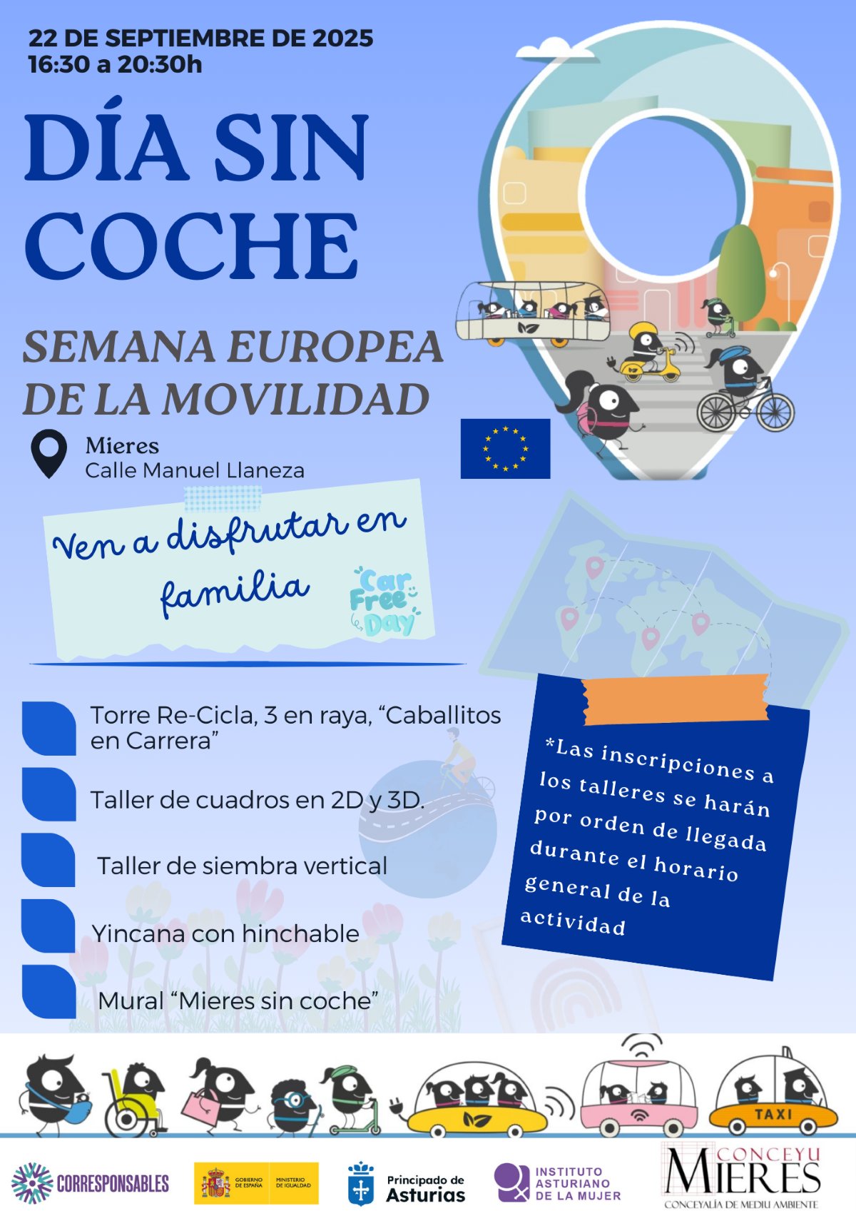 CARTEL MIERES DÍA SIN COCHE 2