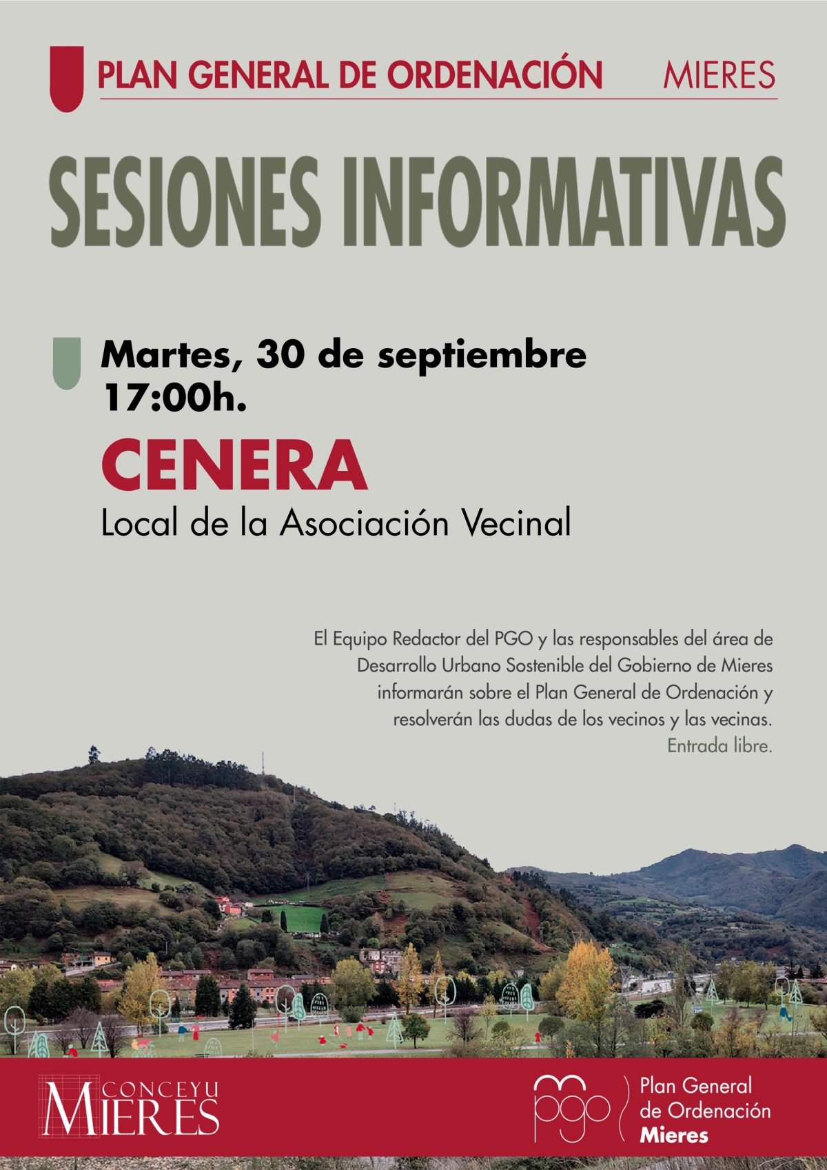 CENERA Anuncio Sesiones Informativas PGO