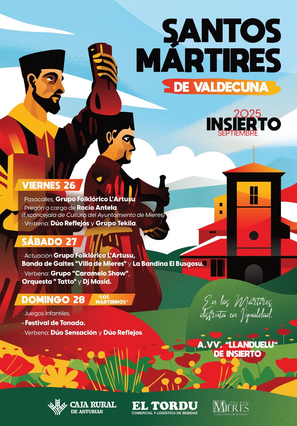 Cartel Fiestas Martires 2025