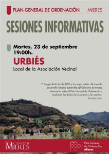 URBIES Anuncio Sesiones Informativas PGO