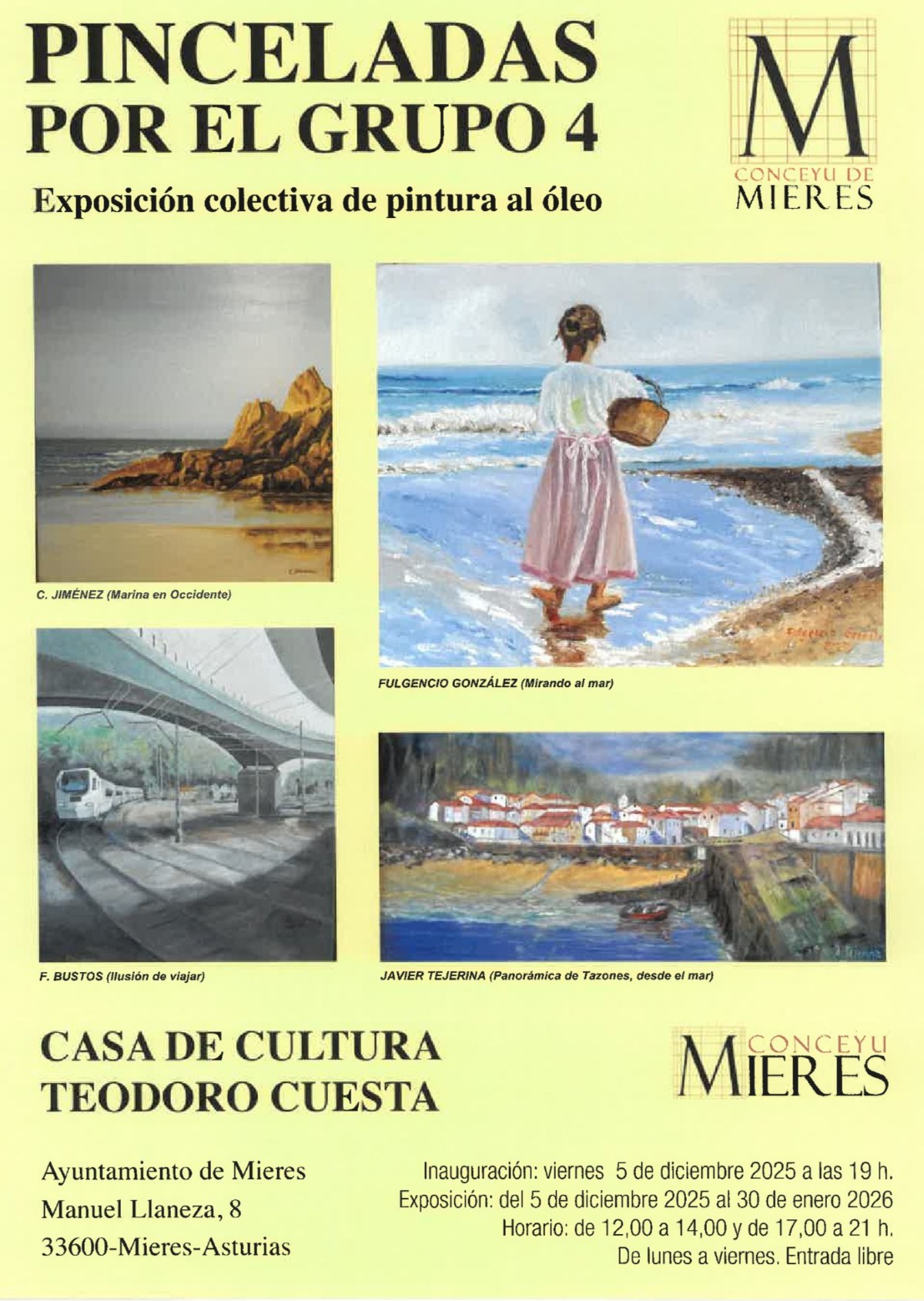 Cartel Expo Pinceladas Nov2025 Mieres
