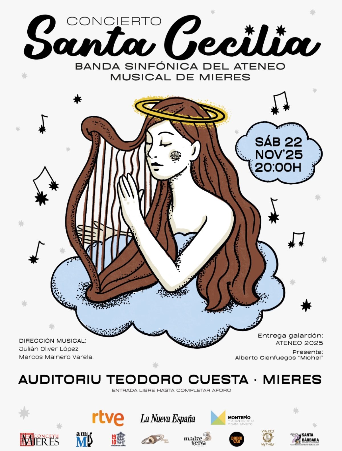 Concierto Santa Cecilia 2025 Ateneo Musical Mieres