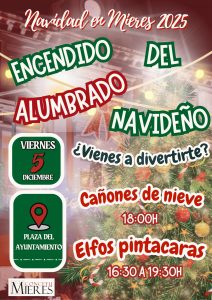 Cartel Encendido Alumbrado Navideño 2025