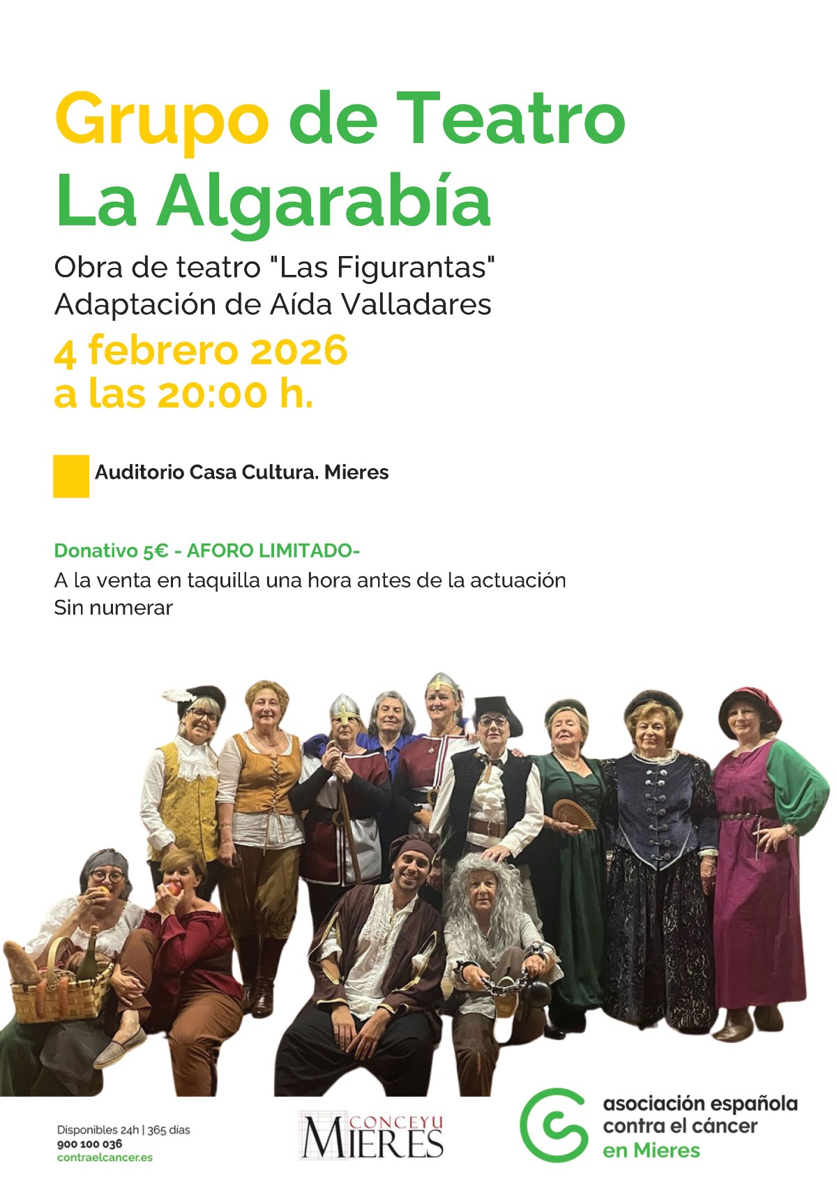 Cartel Teatro La Algarabia Mieres