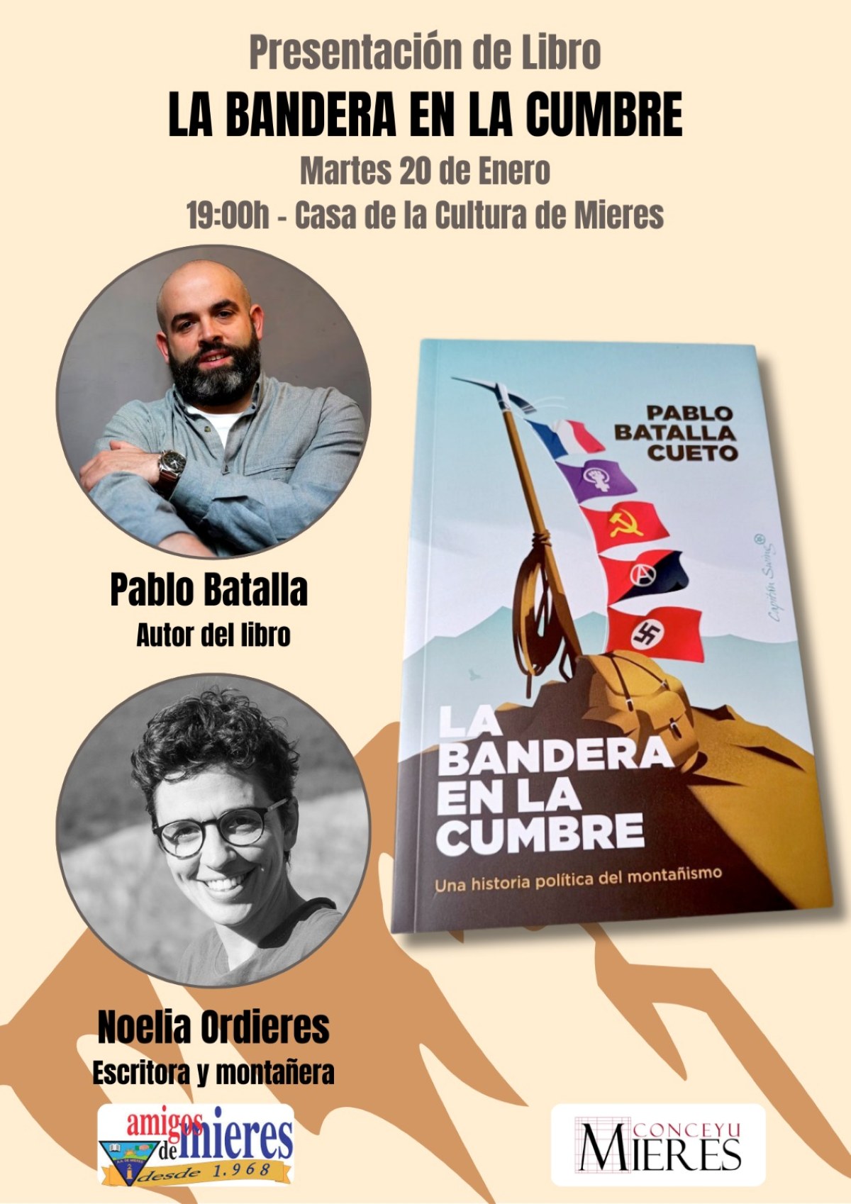 Cartel Libro La Bandera En La Cumbre Mieres