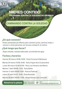 Cartel Caminando Contra La Soledad 2026
