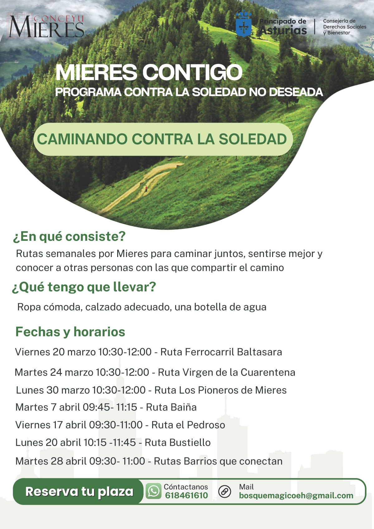 Cartel Caminando Contra La Soledad 2026