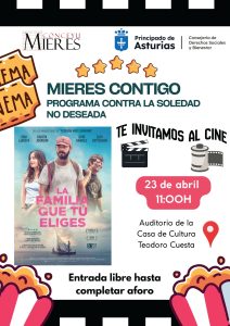 Cartel Cine Mieres Contigo Abril 2026