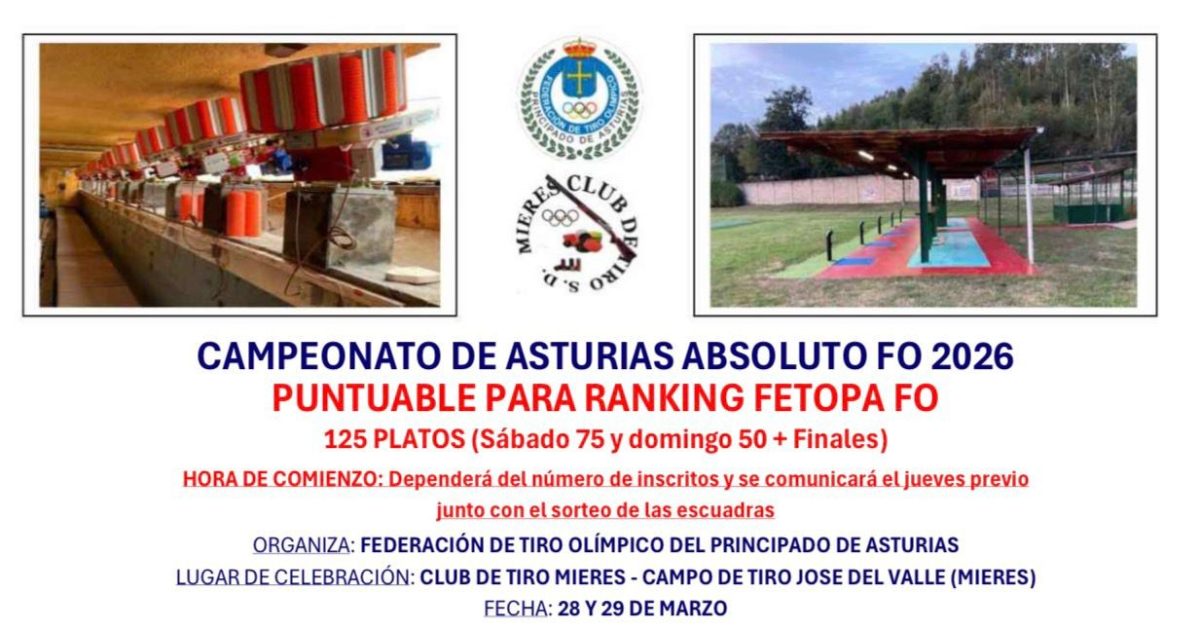 Torneo Tiro Mieres Marzo2026 Banner