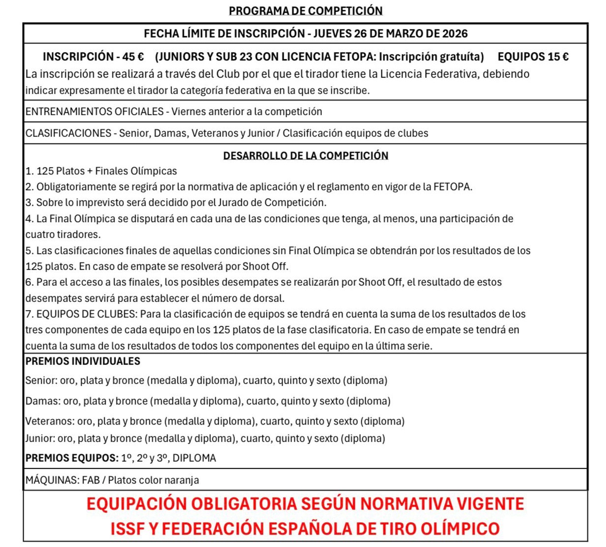 Torneo Tiro Mieres Marzo2026