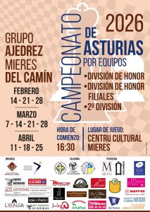 Cartel Campeonato Asturias Equipos Ajedrez'26)